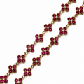 Collier Trèfle [Rose Rubis]