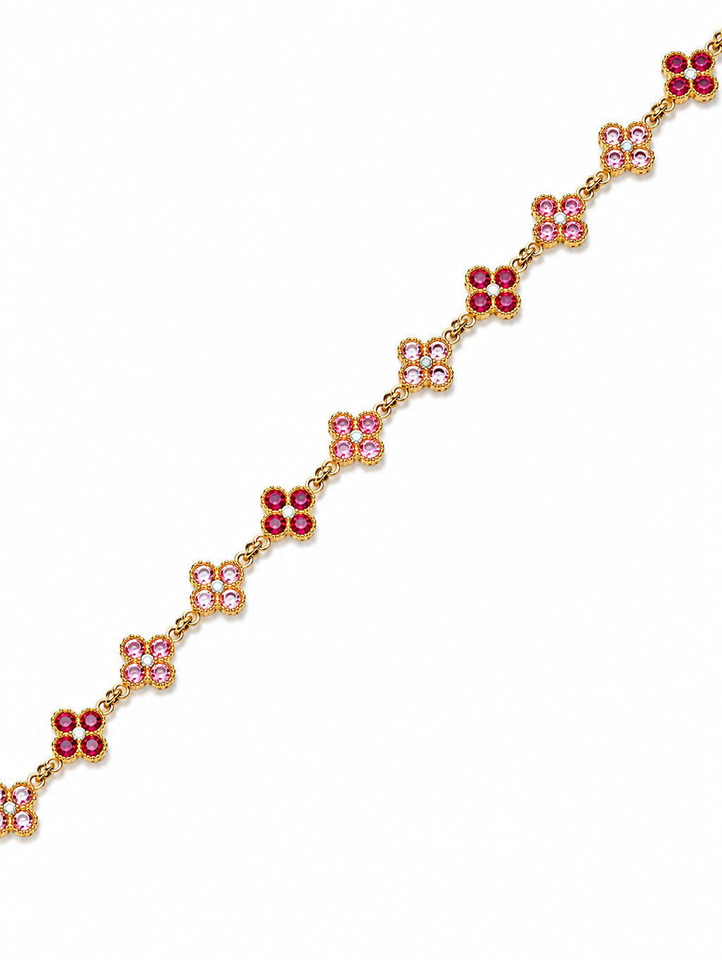 Bracelet Trèfle [Rose Tricolore]