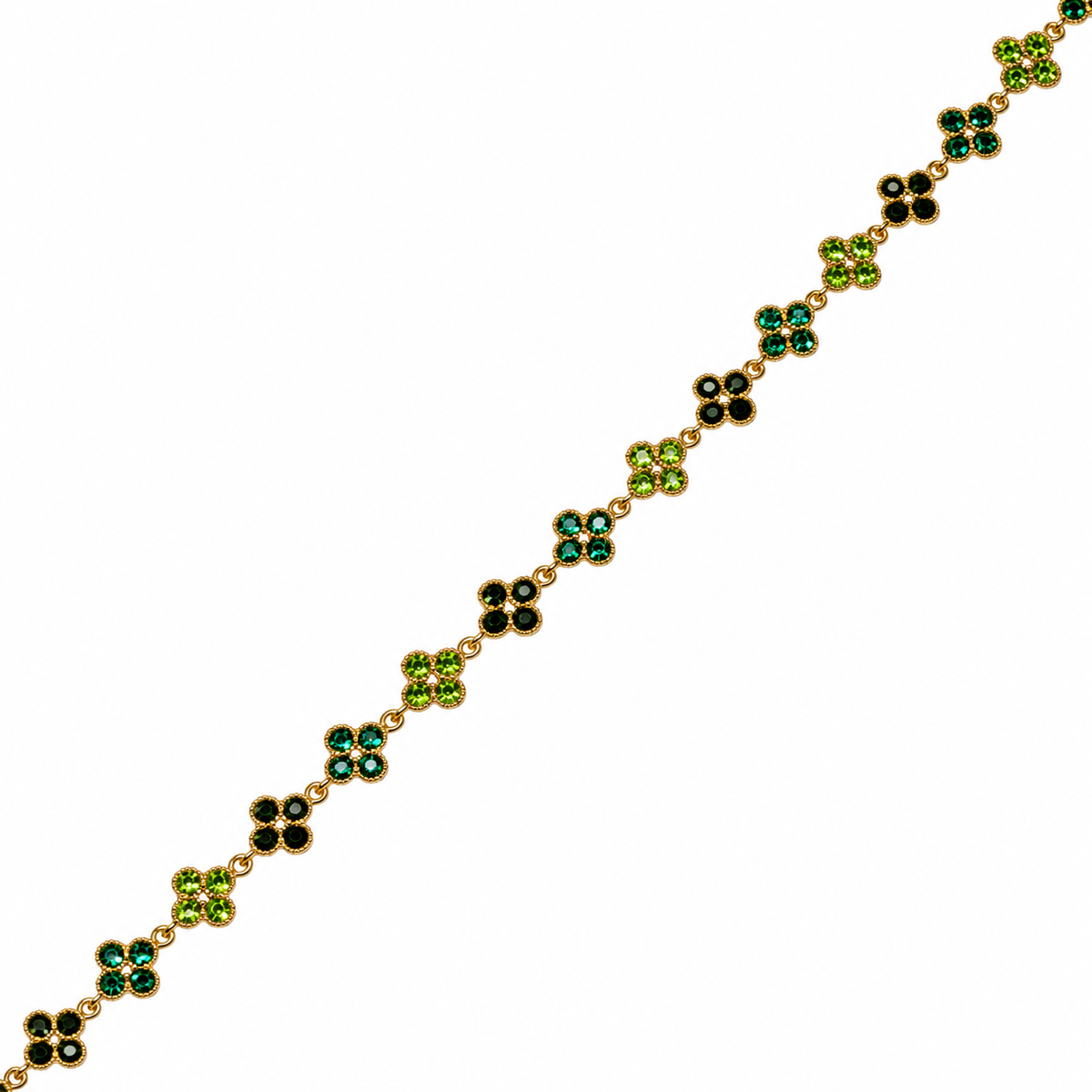 Collier Trèfle [Vert Tricolore]