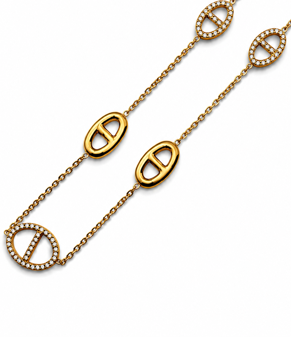 Collier Maille Marine
