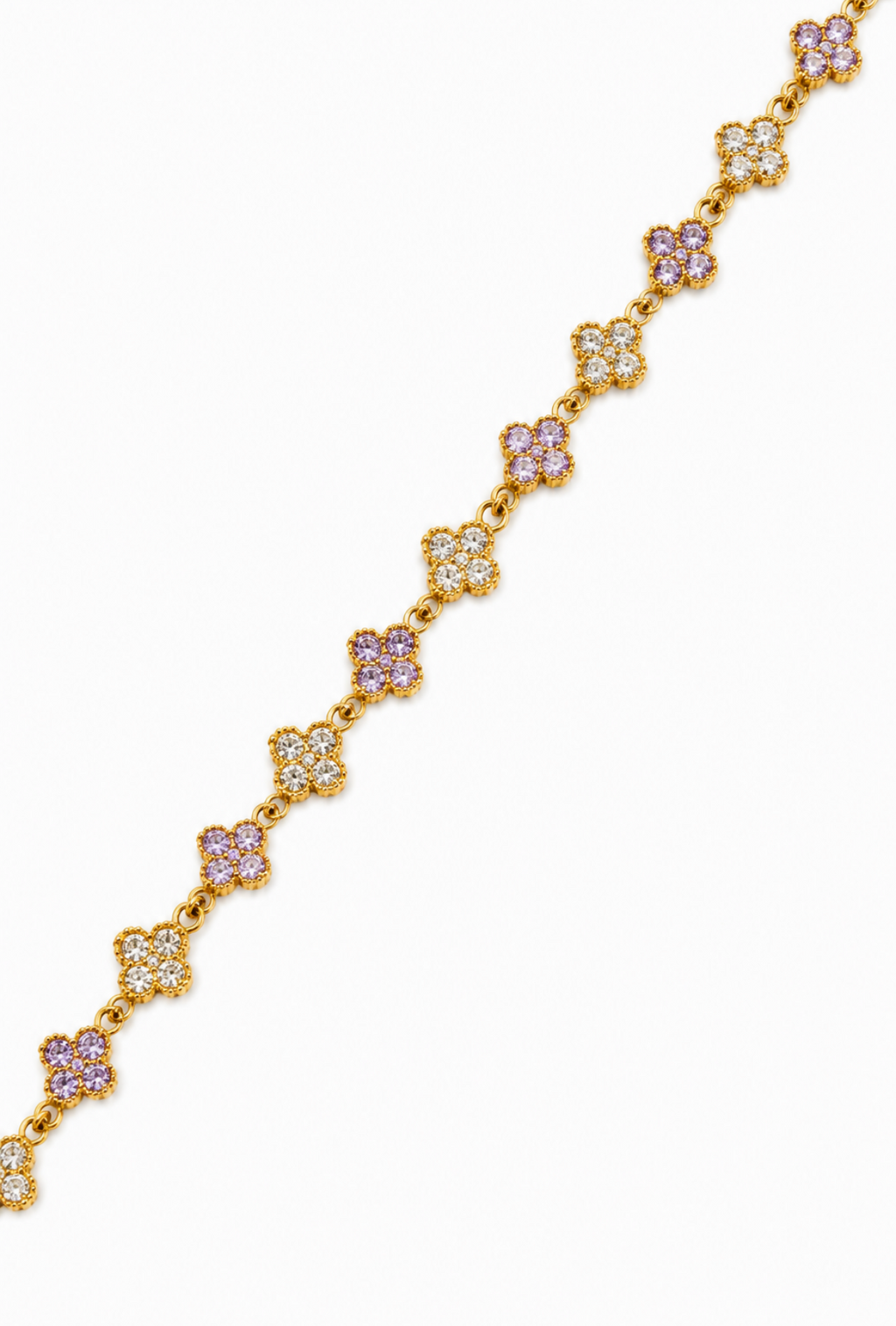 Collier Trèfle [Doré et Violet]