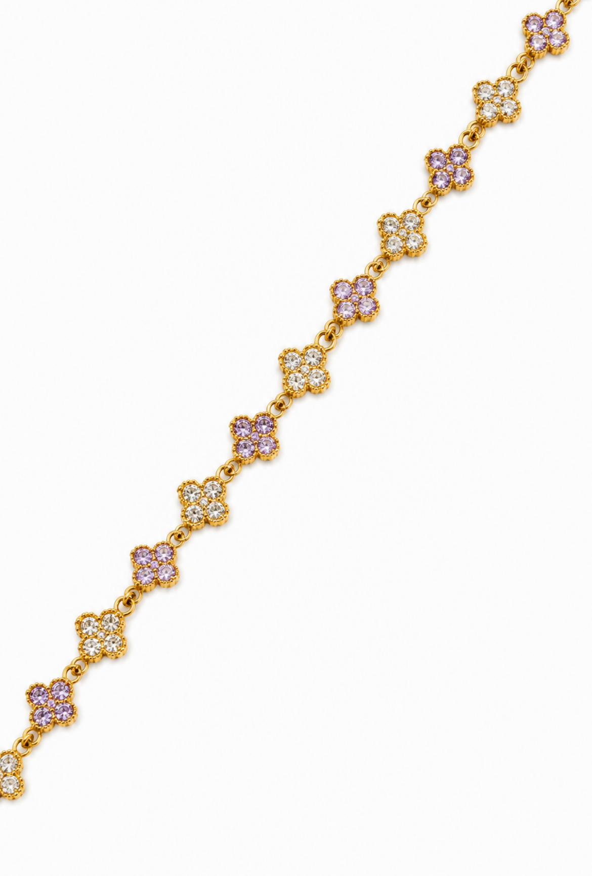 Collier Trèfle [Doré et Violet]