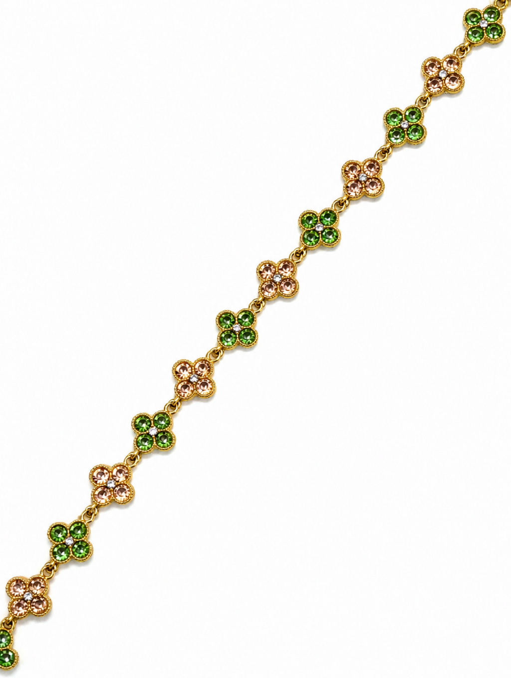 Collier Trèfle [Vert et Doré]
