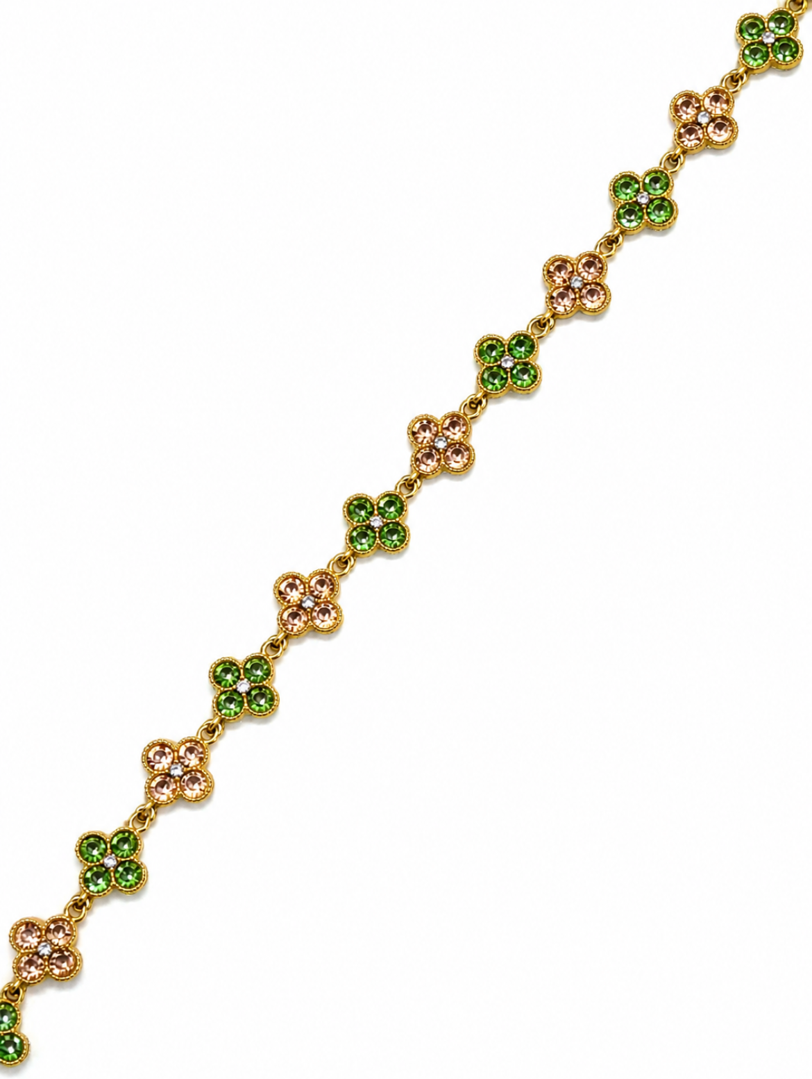 Collier Trèfle [Vert et Doré]