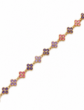Bracelet Trèfle [Violet Tricolore]