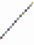 Bracelet Trèfle [Bleu Tricolore Foncé]