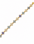 Collier Trèfle [Bleu Tricolore]