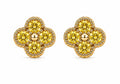 Boucle D’oreille Trèfle [Jaune]