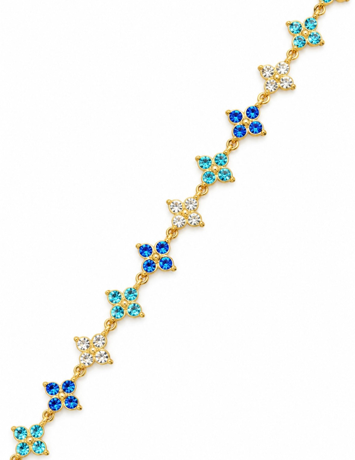 Bracelet Trèfle Pic [Bleu