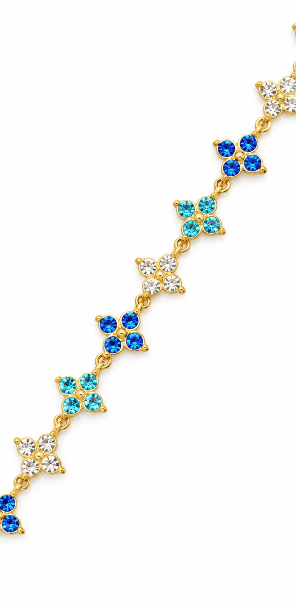 Bracelet Trèfle Pic [Bleu