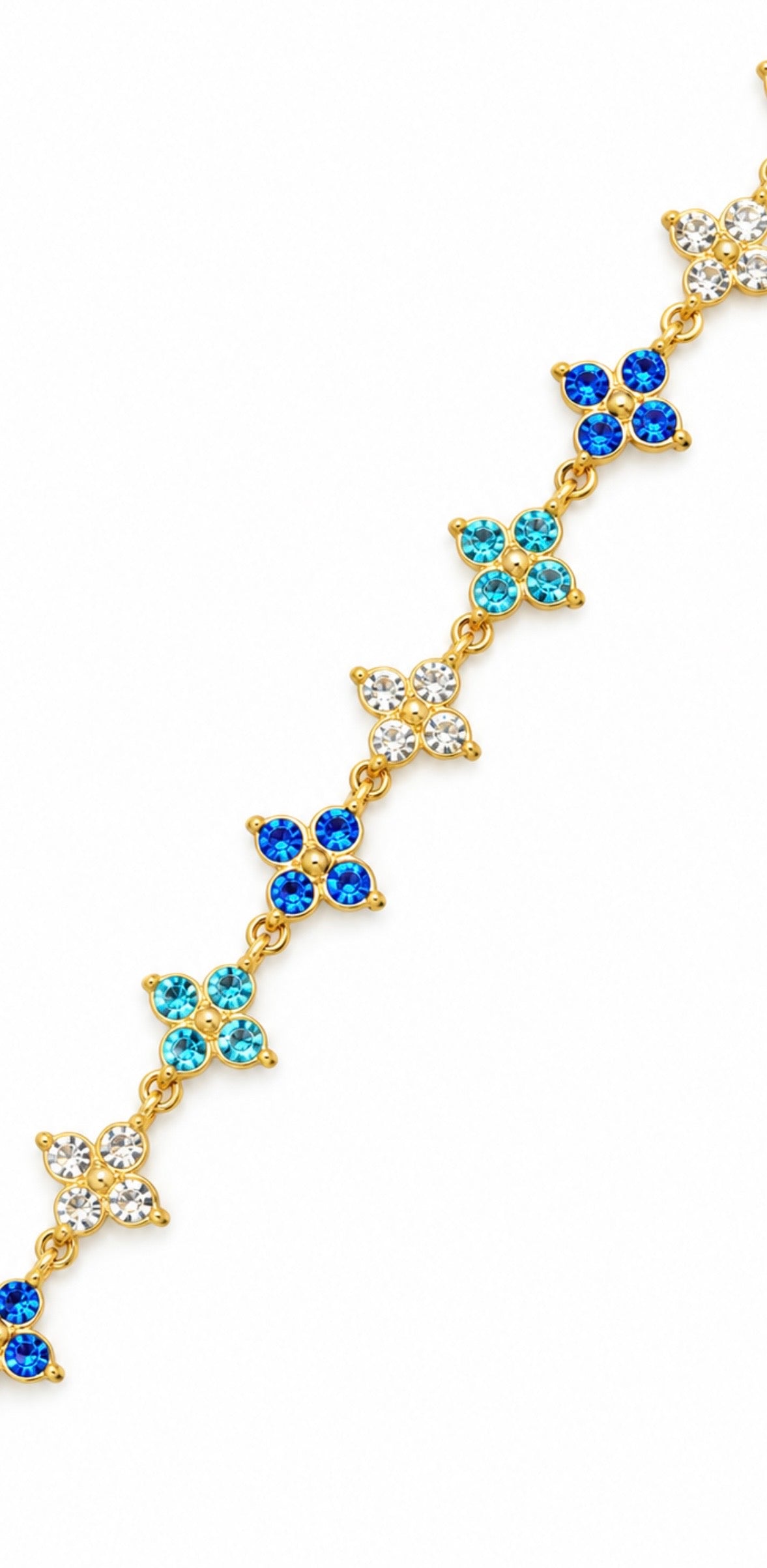 Bracelet Trèfle Pic [Bleu
