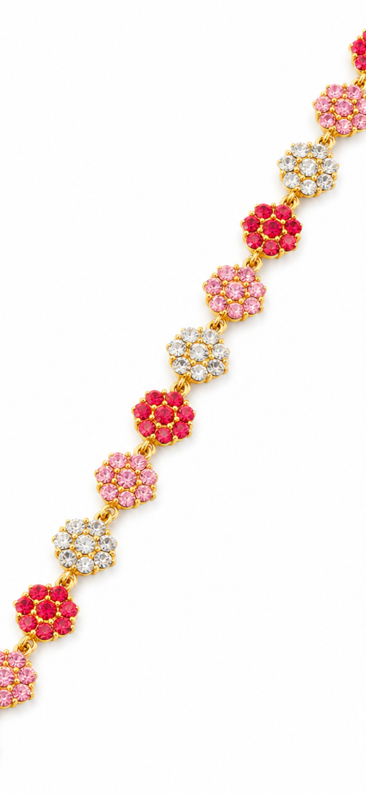 Bracelet Fleuri [Rose Tricolore]
