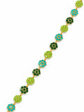 Bracelet Fleuri [Vert Tricolore]