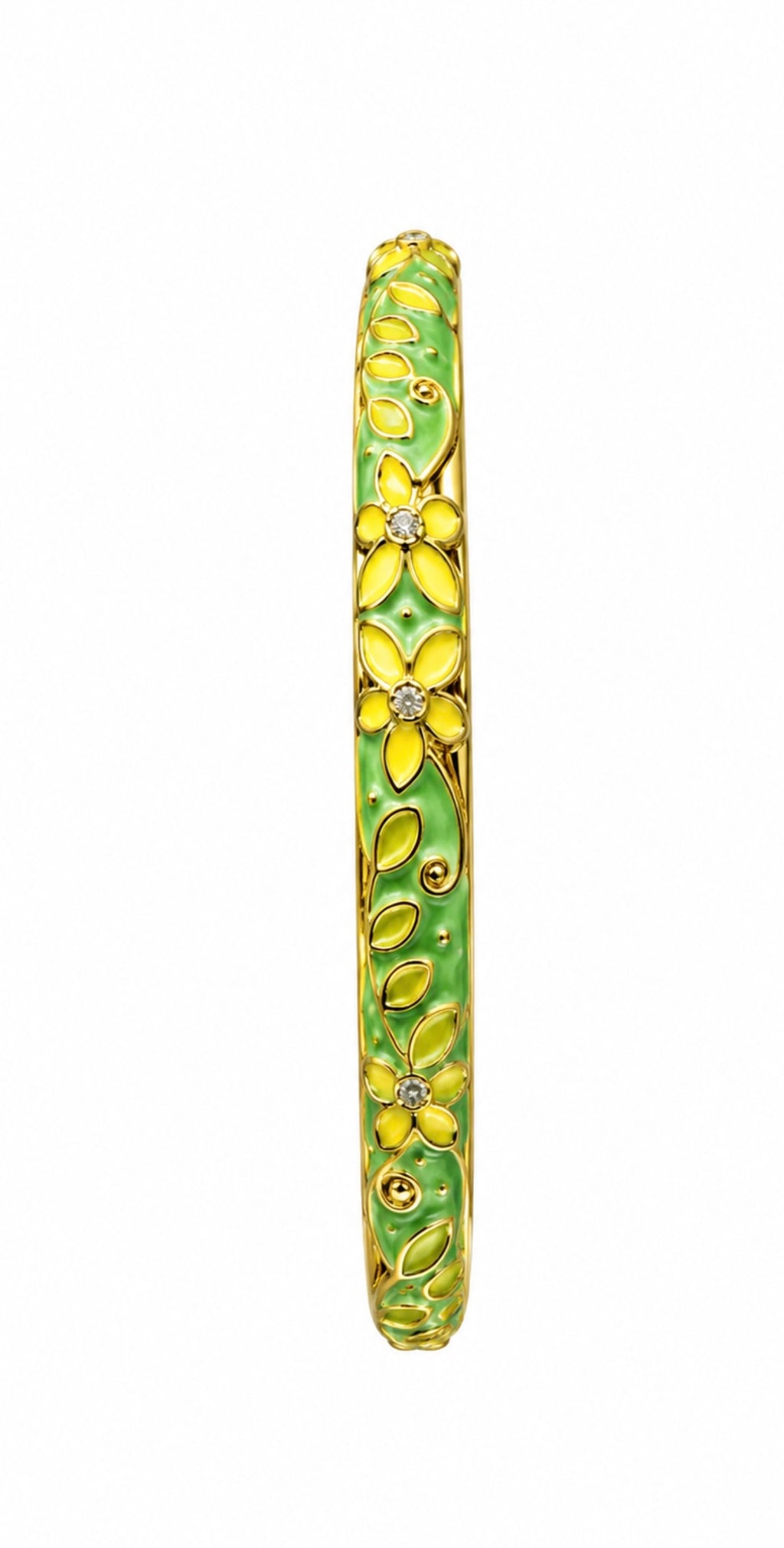 Jonc Thaïlandais Fin [Vert et Jaune]