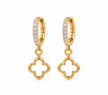 Boucle D’oreille Pendantes Trèfle