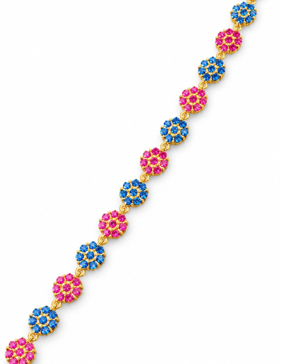 Bracelet Fleuri [Rose et Bleu]