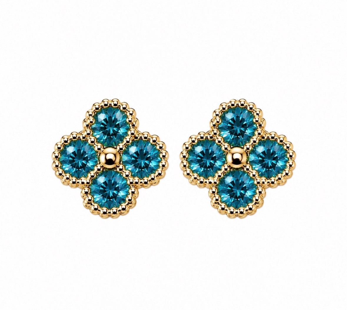 Boucle D’oreille [Bleu Océan]