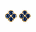 Boucle D’oreille Trèfle [Bleu Nuit]