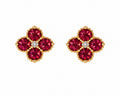 Boucle D’oreille Trèfle [Rouge]
