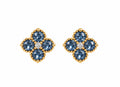 Boucle D’oreille Trèfle [Bleu Azur]