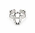 Bague Ovale [Argentée]